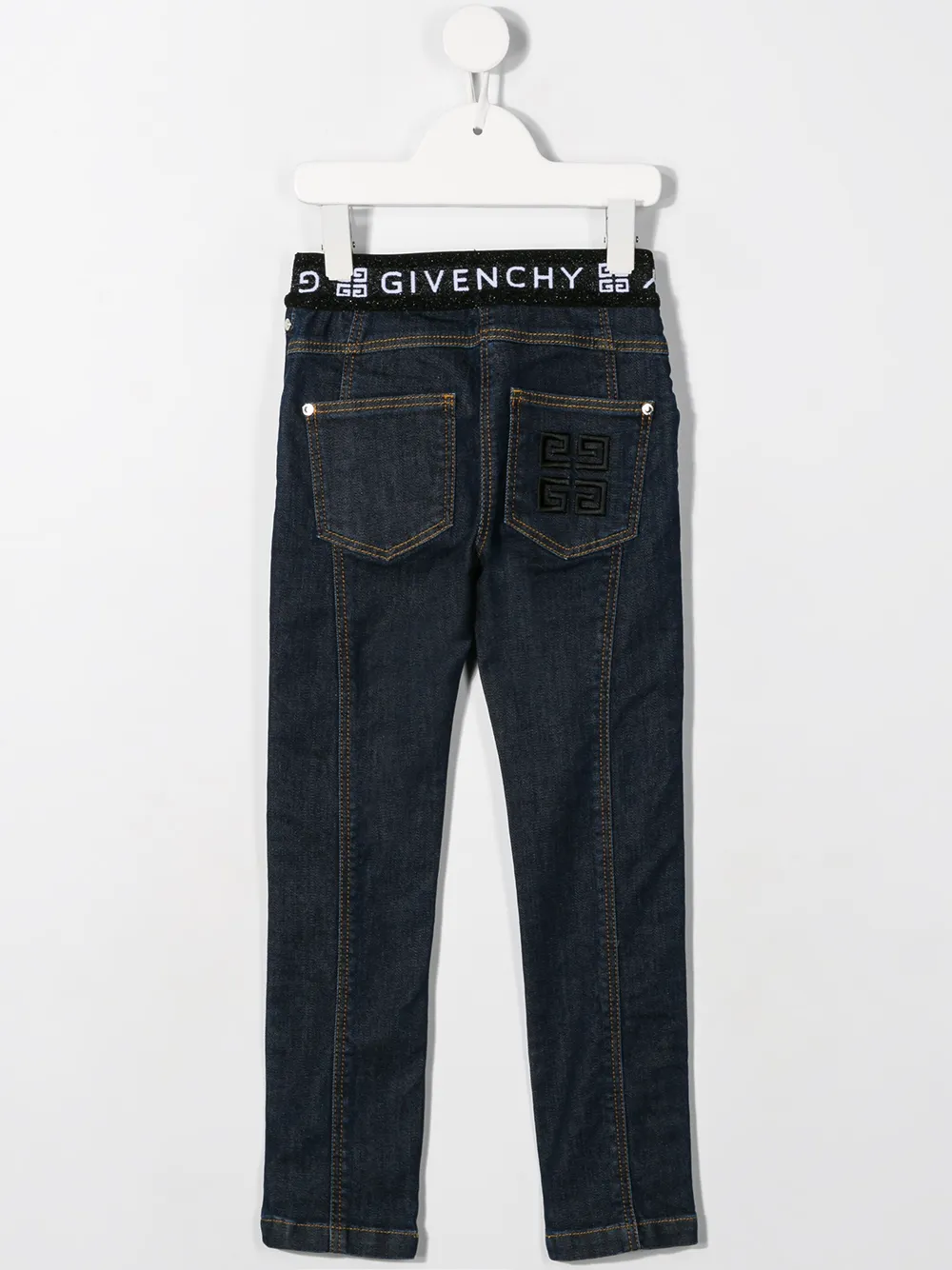 Givenchy Kids logo waistband jeans | Girls Casual Trousers | Image 2