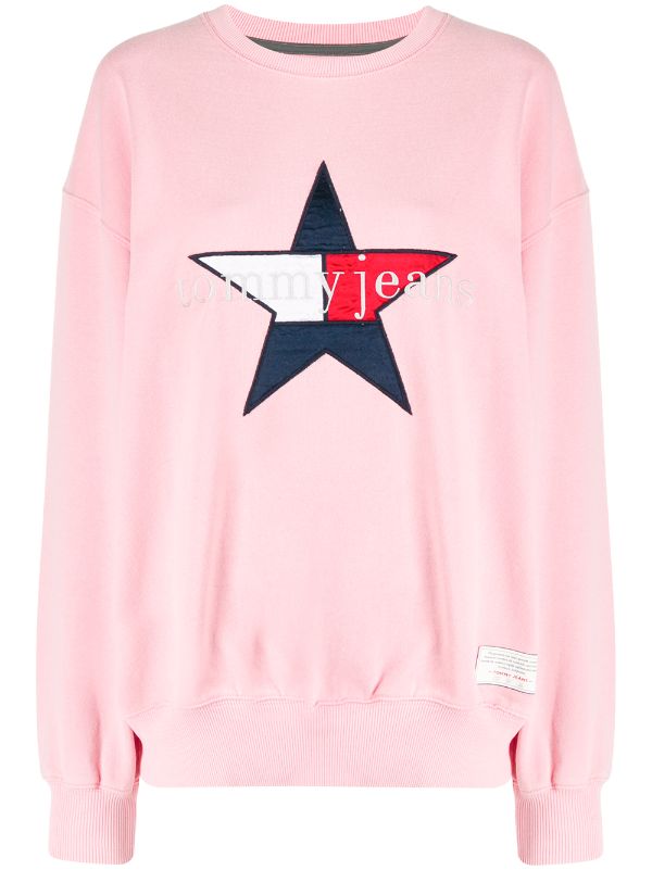 tommy jeans sweatshirt pink