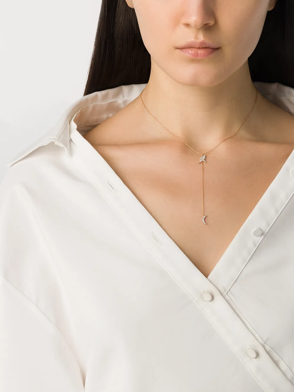 Kismet By Milka 14kt roségouden halsketting - ROSE GOLD