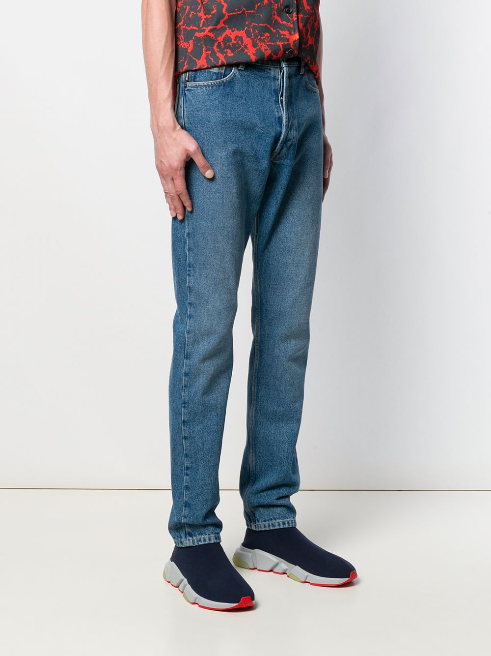 Balenciaga Slim-fit jeans Blauw