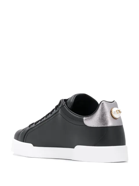 DOLCE & GABBANA PORTOFINO SNEAKERS WITH PATCH