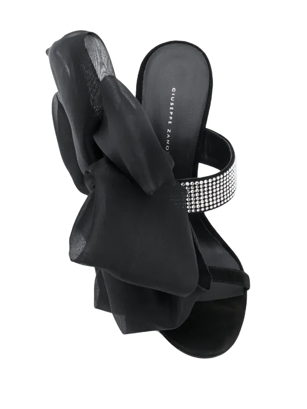 Shop Giuseppe Zanotti Amabel bow sandals with Express Delivery Shop Giuseppe Zanotti Amabel bow sandals with Express Delivery