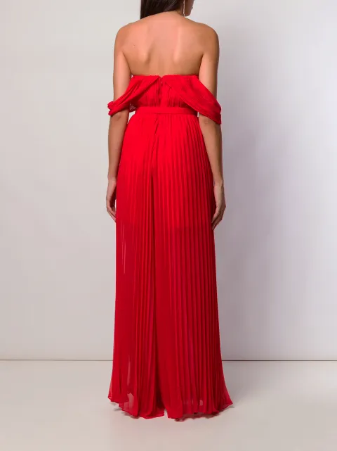 self portrait pleated jumpsuit