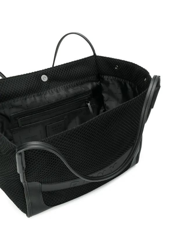 dkny ebony mesh tote