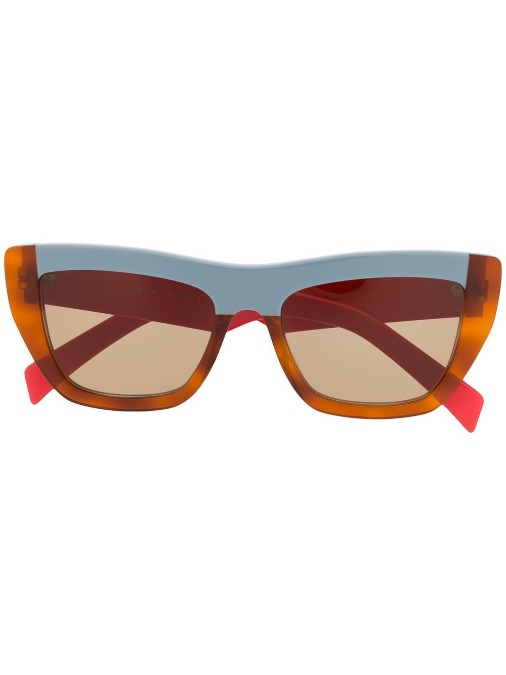 фото Marni eyewear солнцезащитные очки в прямоугольной оправе