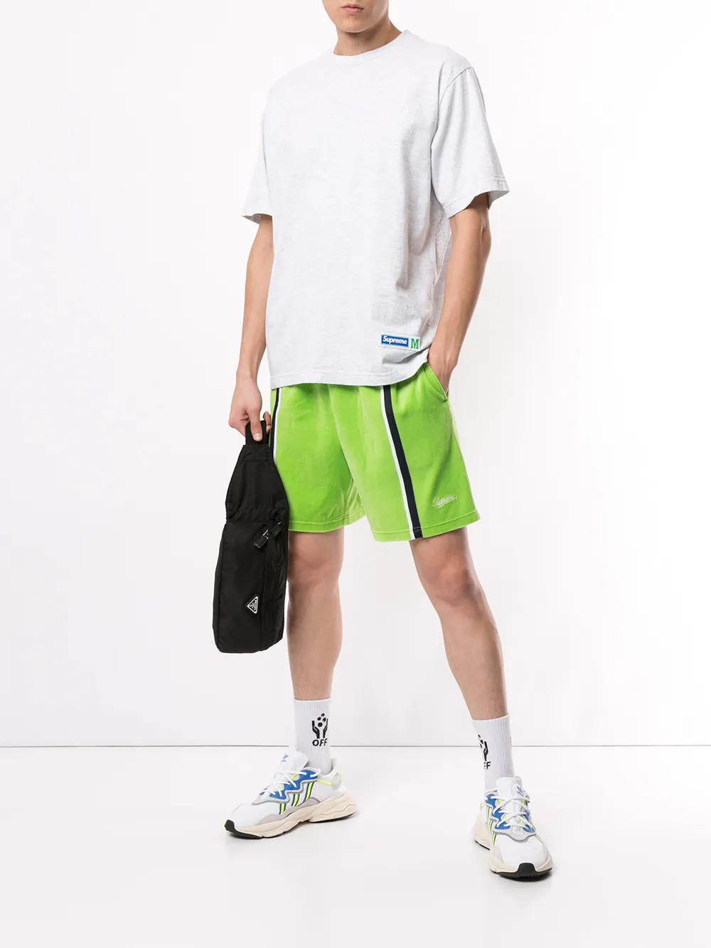 фото Supreme футболка с нашивкой-логотипом