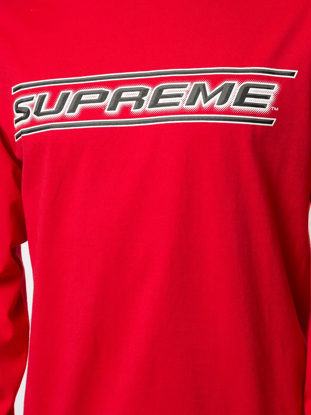 фото Supreme топ с длинными рукавами