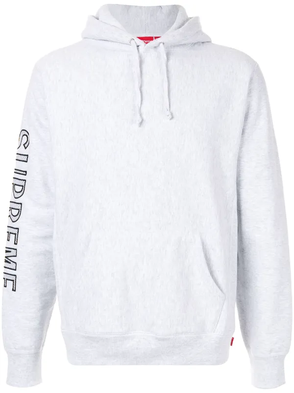 supreme embroidered sleeve hoodie
