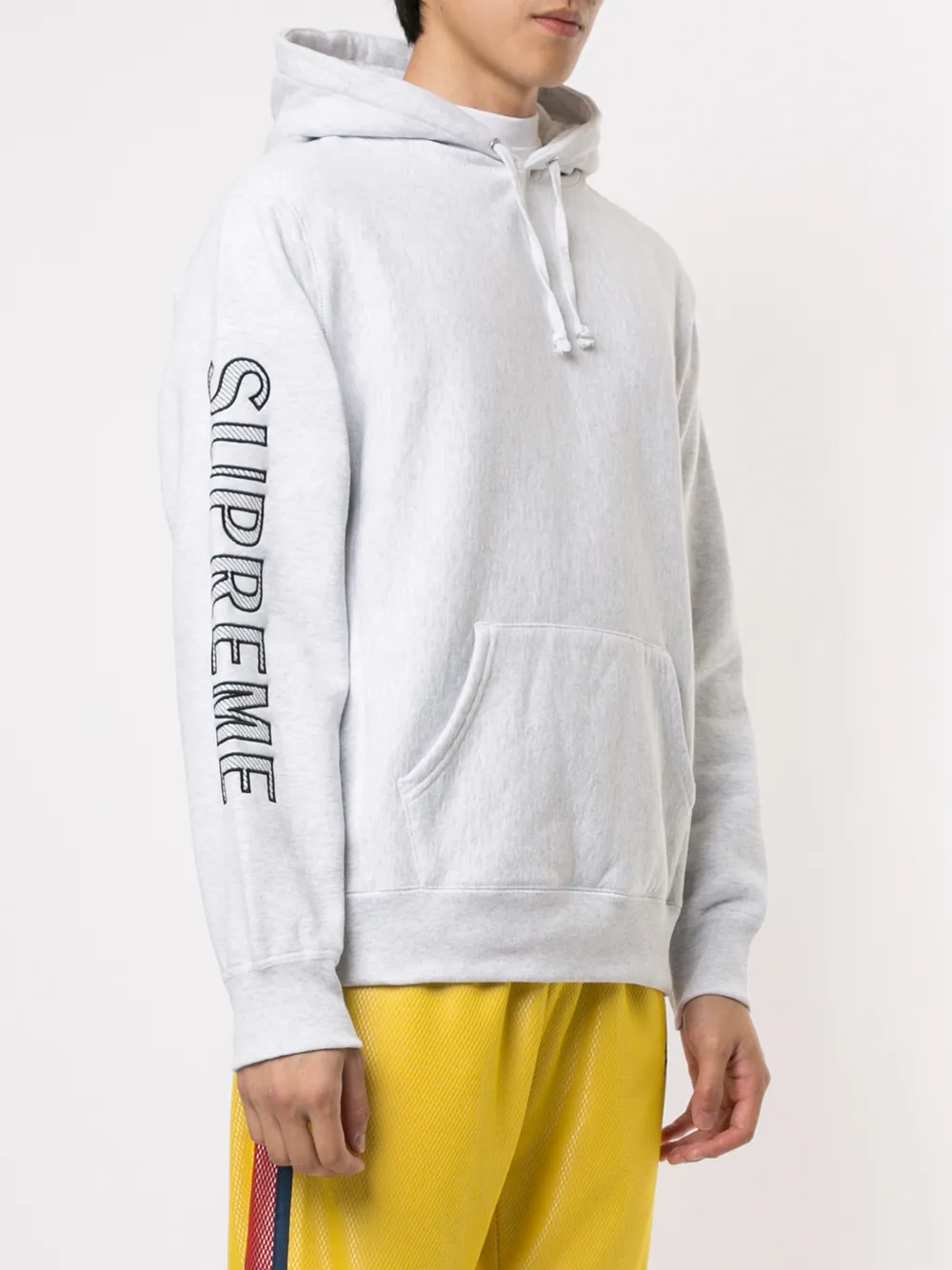 supreme embroidered sleeve hoodie