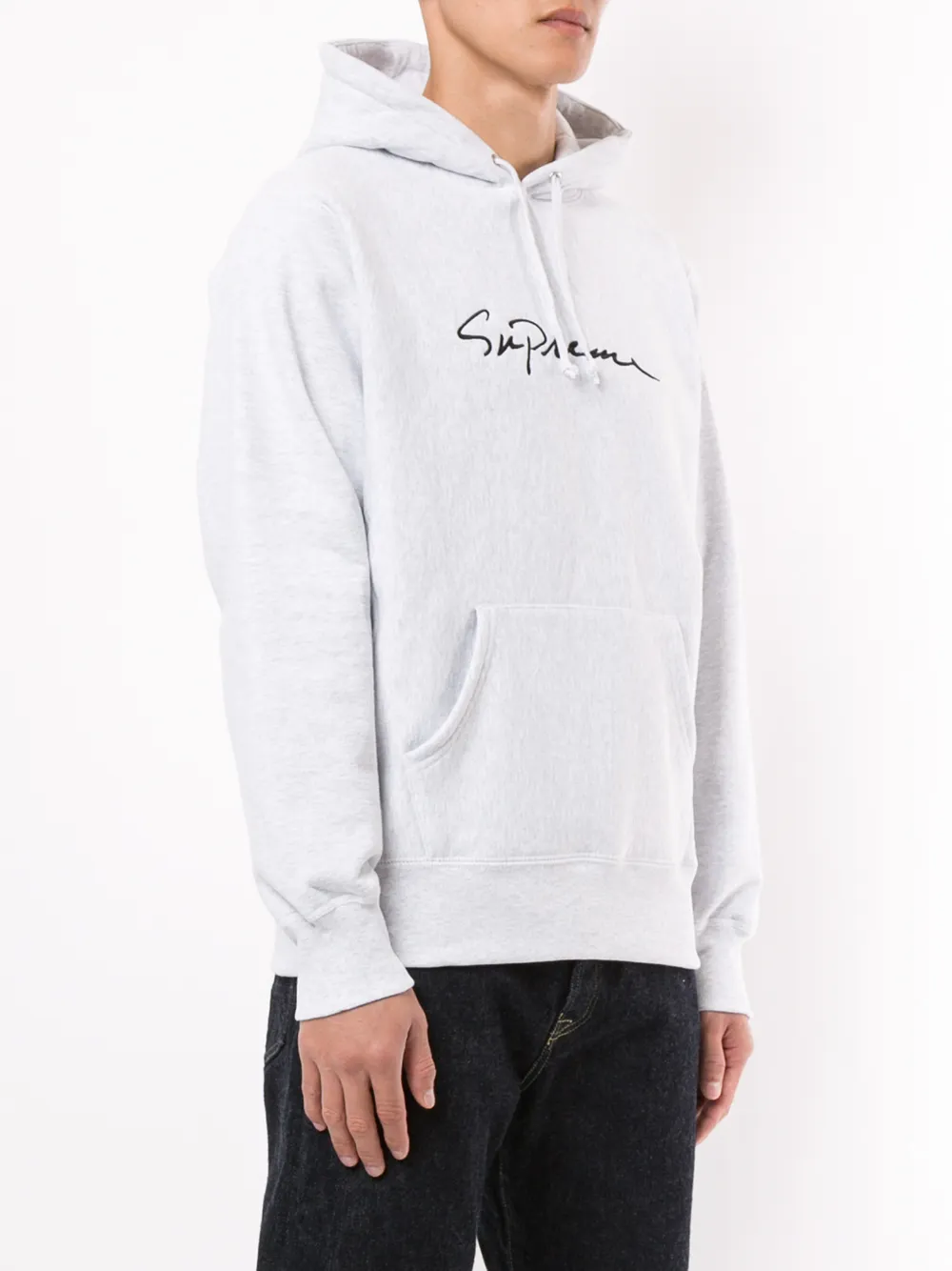 Supreme Hoodie met logo Wit