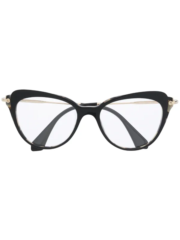 Miu Miu Eyewear Cat Eye Glasses Farfetch