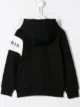 الصورة 2 من Givenchy Kids كنزة بغطاء رأس وشرائط بشعار وسحاب
