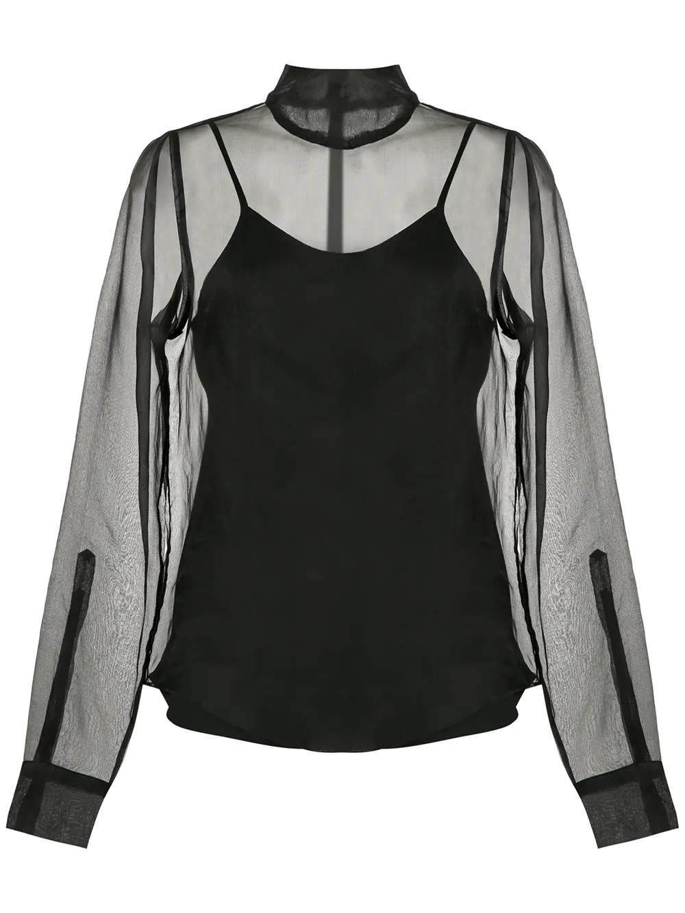 

Uma | Raquel Davidowicz Cina sheer silk blouse - Black