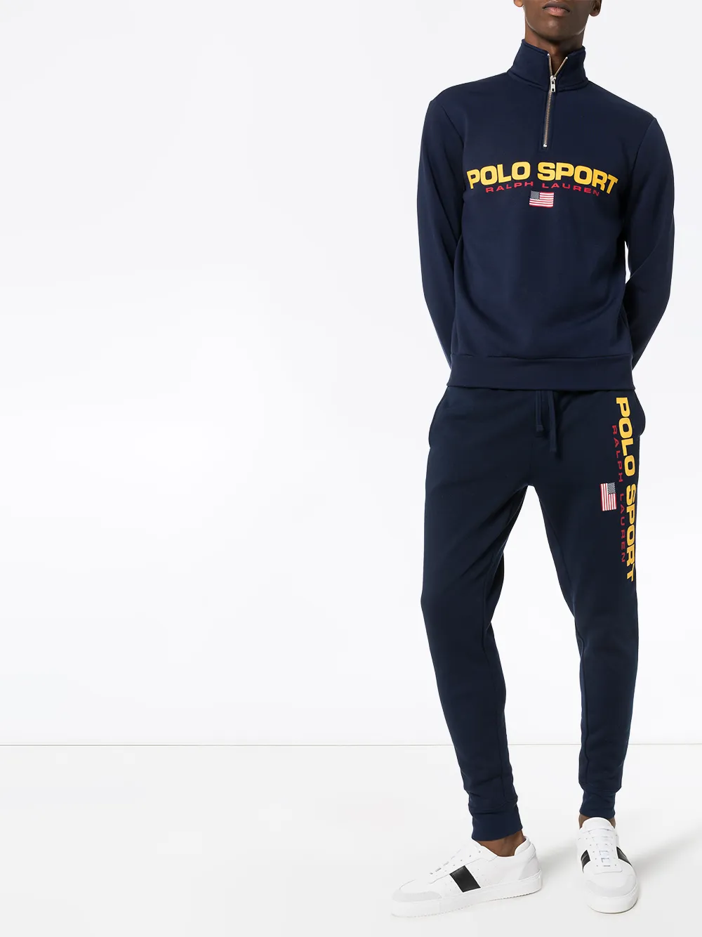 Polo Ralph Lauren Logo Print Sweatpants Farfetch Com