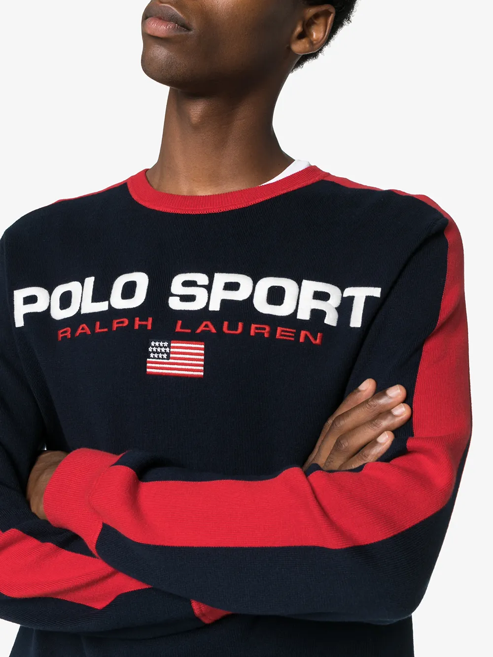 фото Polo ralph lauren толстовка с контрастными полосками и логотипом