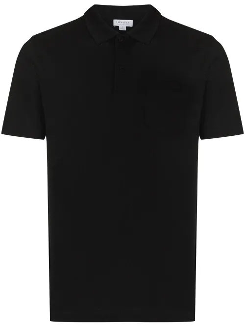 Sunspel polo Riviera - Noir - Sunspel - Modalova
