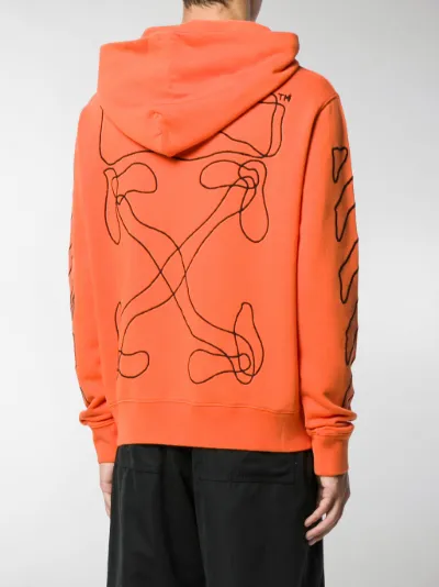 Off-White abstract arrow logo hoodie 