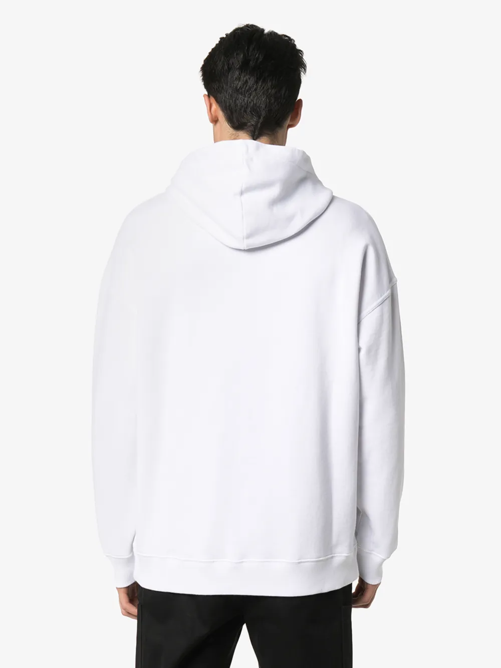 GIVENCHY ADDRESS LOGO PRINT HOODIE,BMJ05430AF14143750