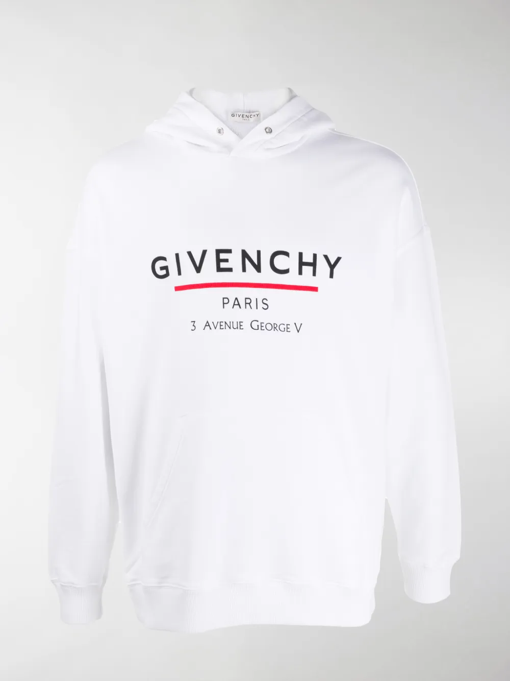 GIVENCHY LOGO-PRINT HOODIE,BMJ05430AF14143750