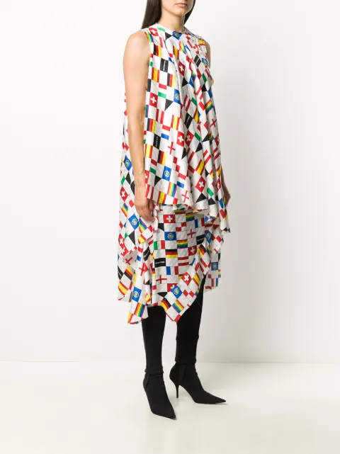 Balenciaga printed silk dress 556356TDL31 - 2