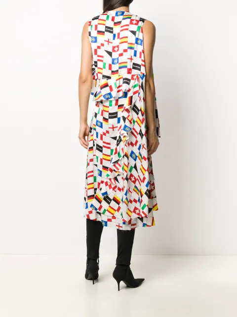 Balenciaga printed silk dress 556356TDL31 - 3