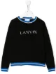 الصورة 1 من LANVIN Enfant كنزة بحياكة إنتارسيا وشعار