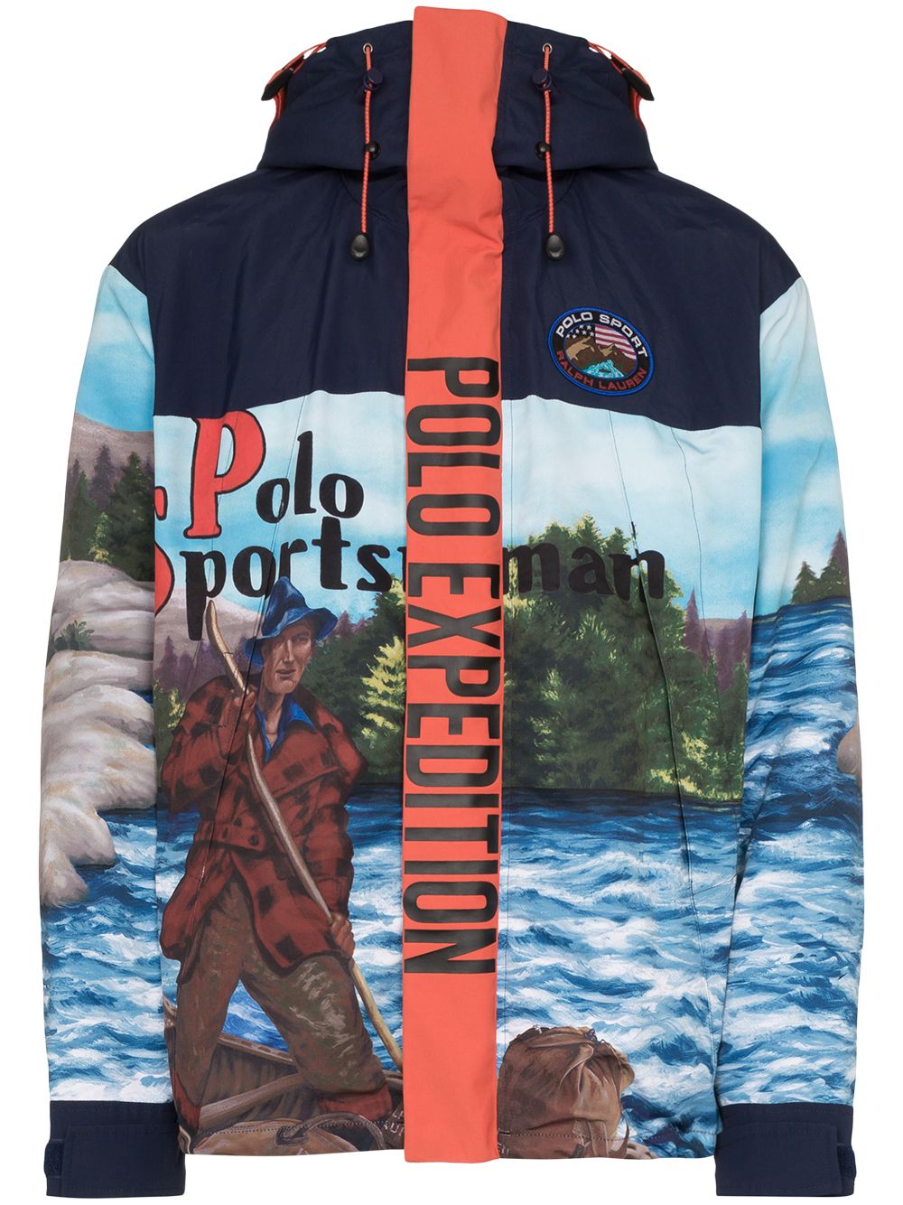 фото Polo ralph lauren куртка на молнии с принтом expedition