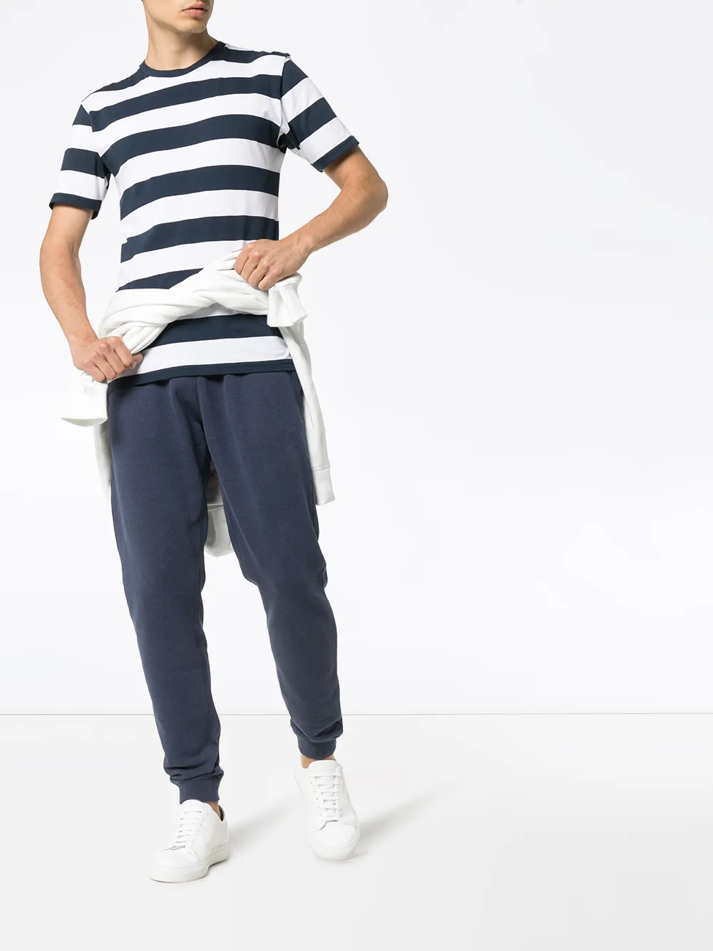 Sunspel Relaxte joggingbroek - Blauw