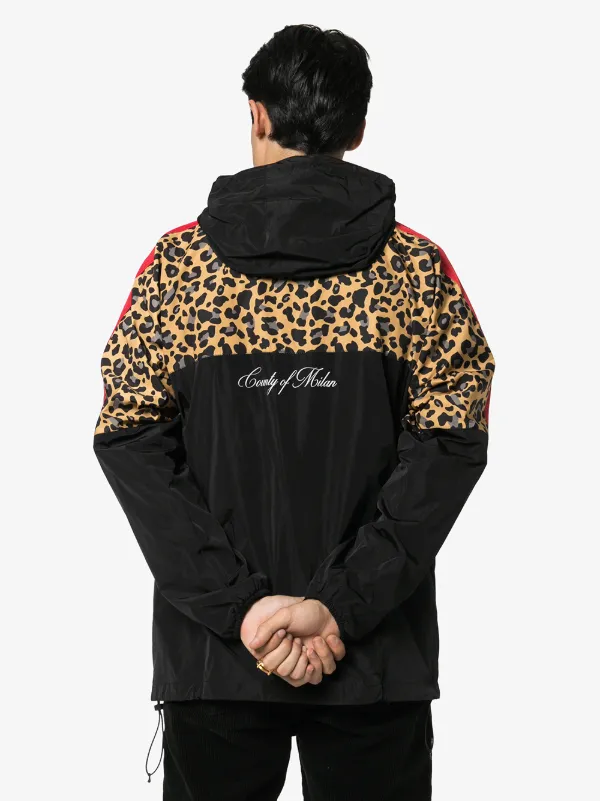 Windbreaker leopard clearance