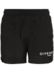 Image 1 of Givenchy logo drawstring swim shorts