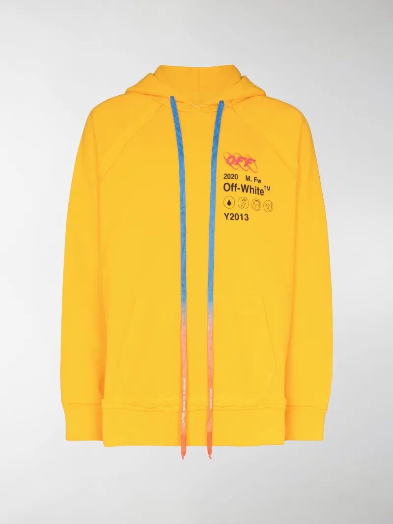 Off-White Industrial Y013 hoodie yellow 