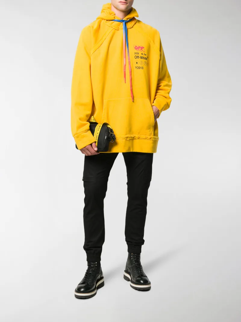 Off-White Industrial Y013 hoodie yellow 