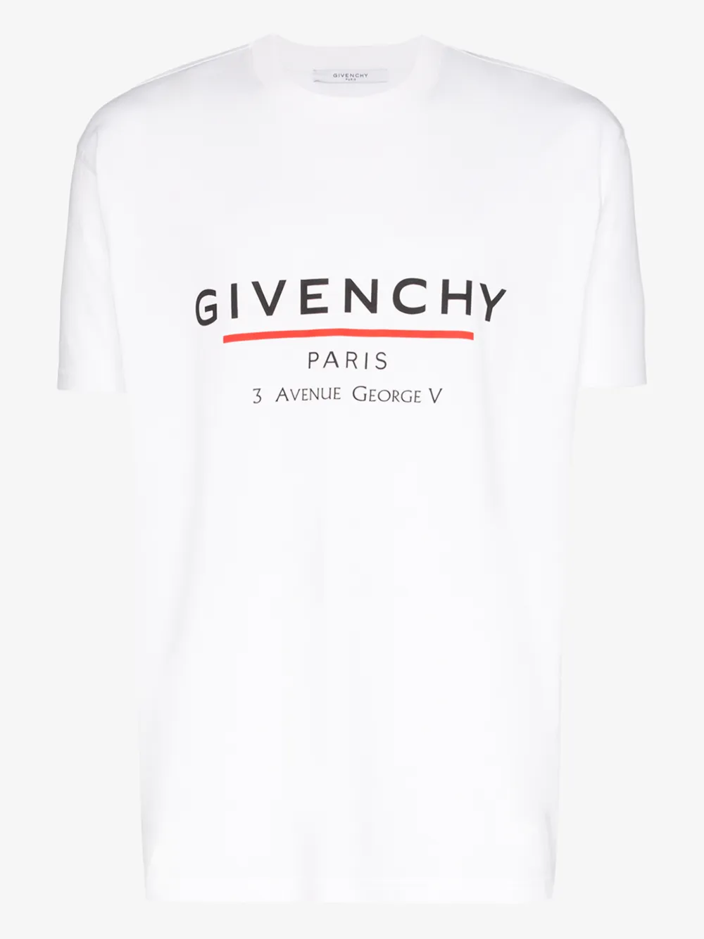Givenchy Oversize Logo Graphic Tee In White Modesens