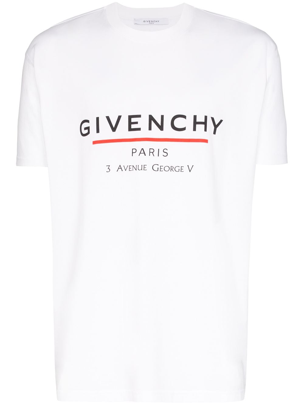 Shop white Givenchy logo print T-shirt 
