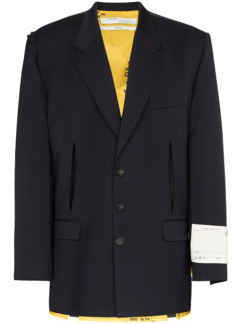 Off-White blazer deconstruido