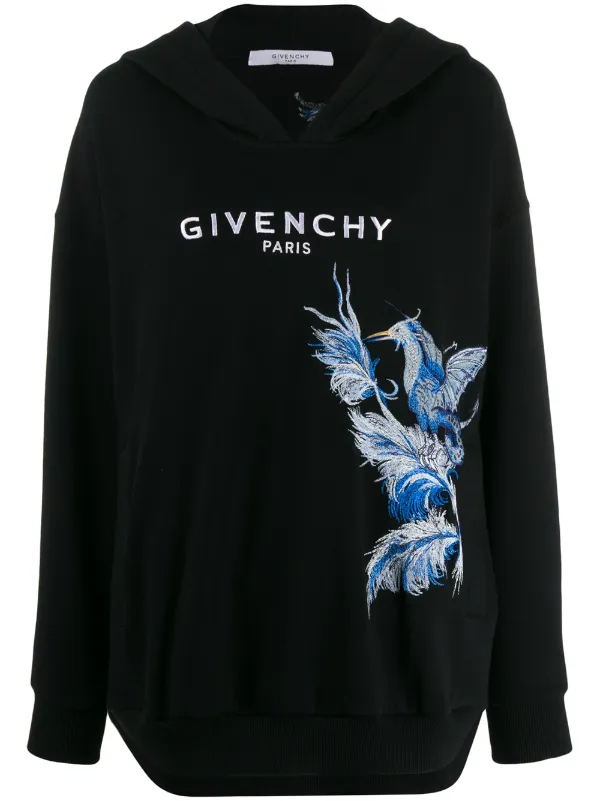 givenchy paris embroidered hoodie