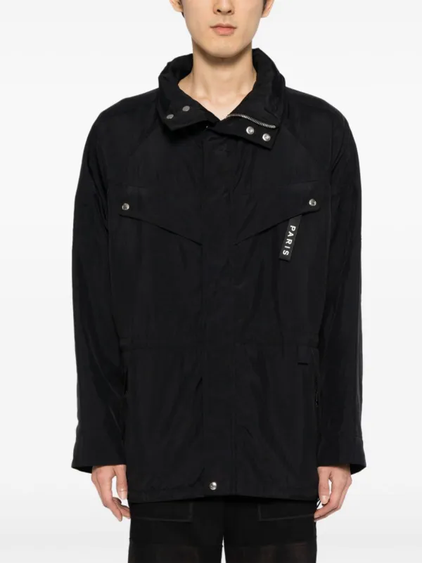 Givenchy Logo Print Parka Jacket | Black | FARFETCH JO