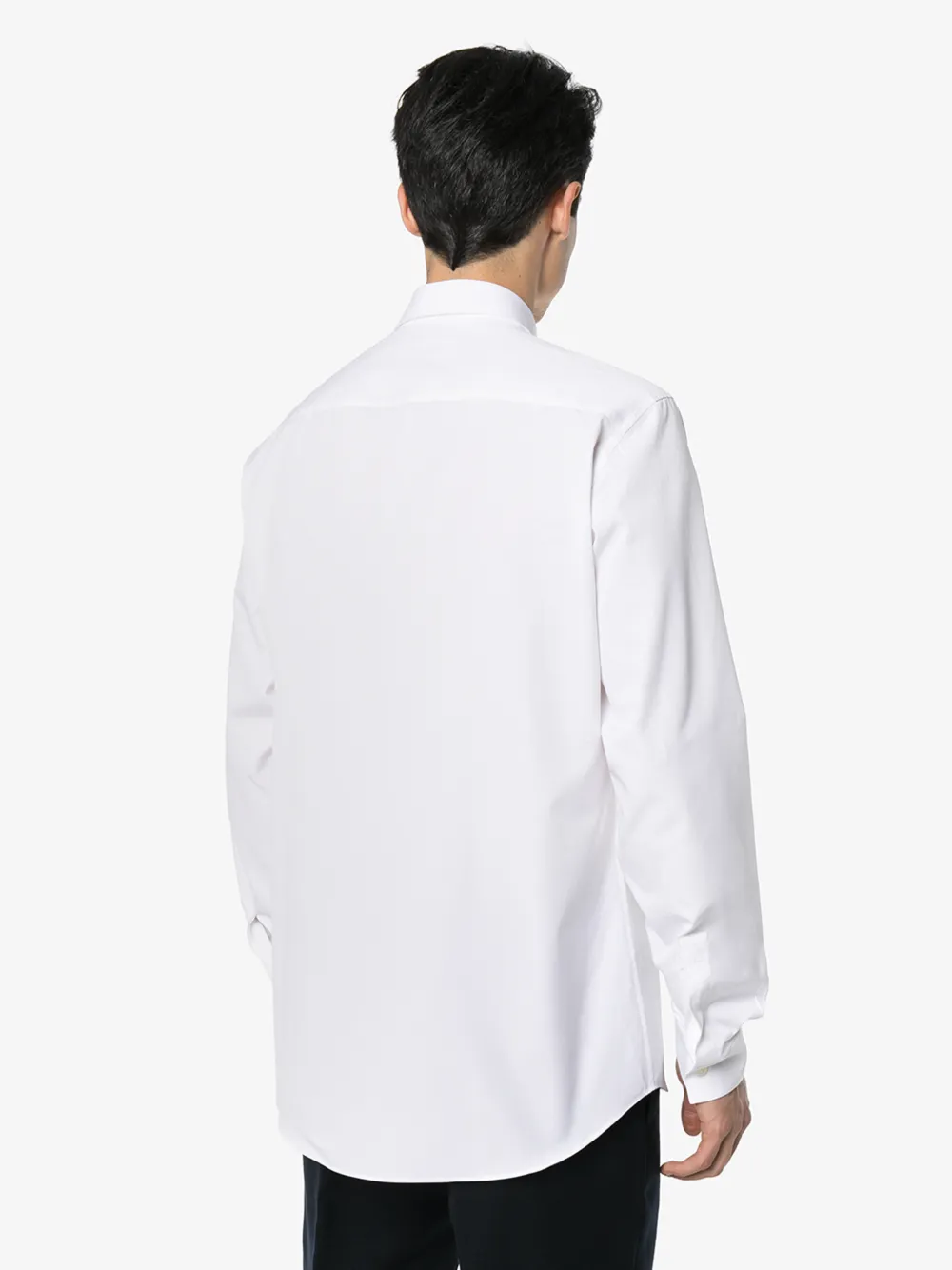 GIVENCHY GIVENCHY EMBROIDERED LOGO COTTON SHIRT,BM60D5100J14144017