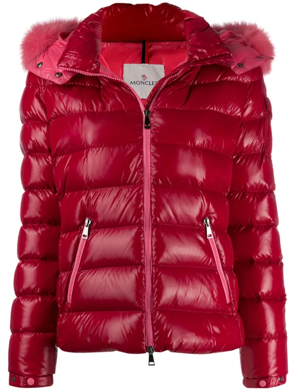 red moncler with fur