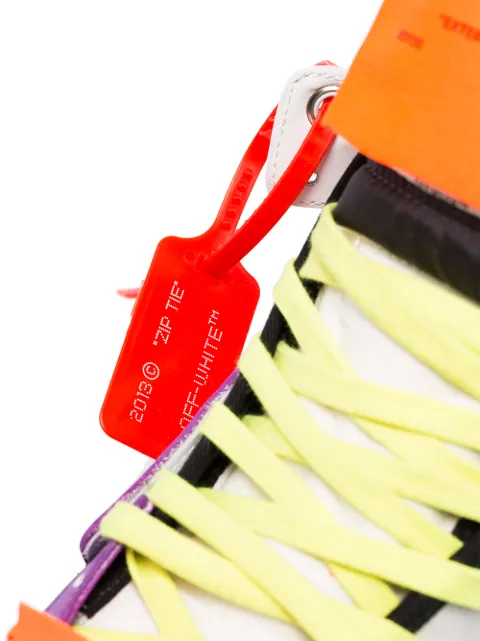 Off-White White Men's White & Multicolor Off-Court High Tops