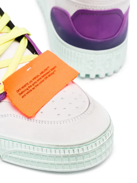 Off-White White Men's White & Multicolor Off-Court High Tops