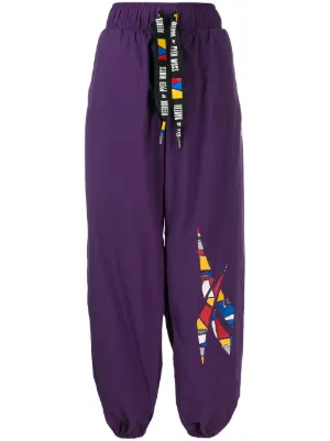 reebok sweatpants womens purple