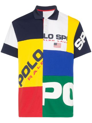 Polo Ralph Lauren Colour Block Logo Rugby Polo - Farfetch