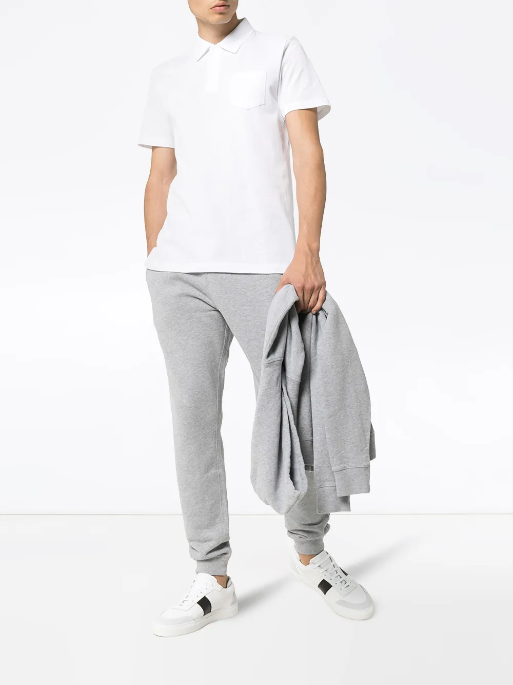 Sunspel Riviera poloshirt - Wit