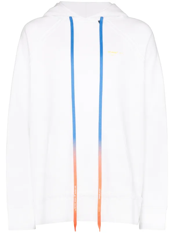 Off White Arrow Logo Print Hoodie Aw19 Farfetch Com