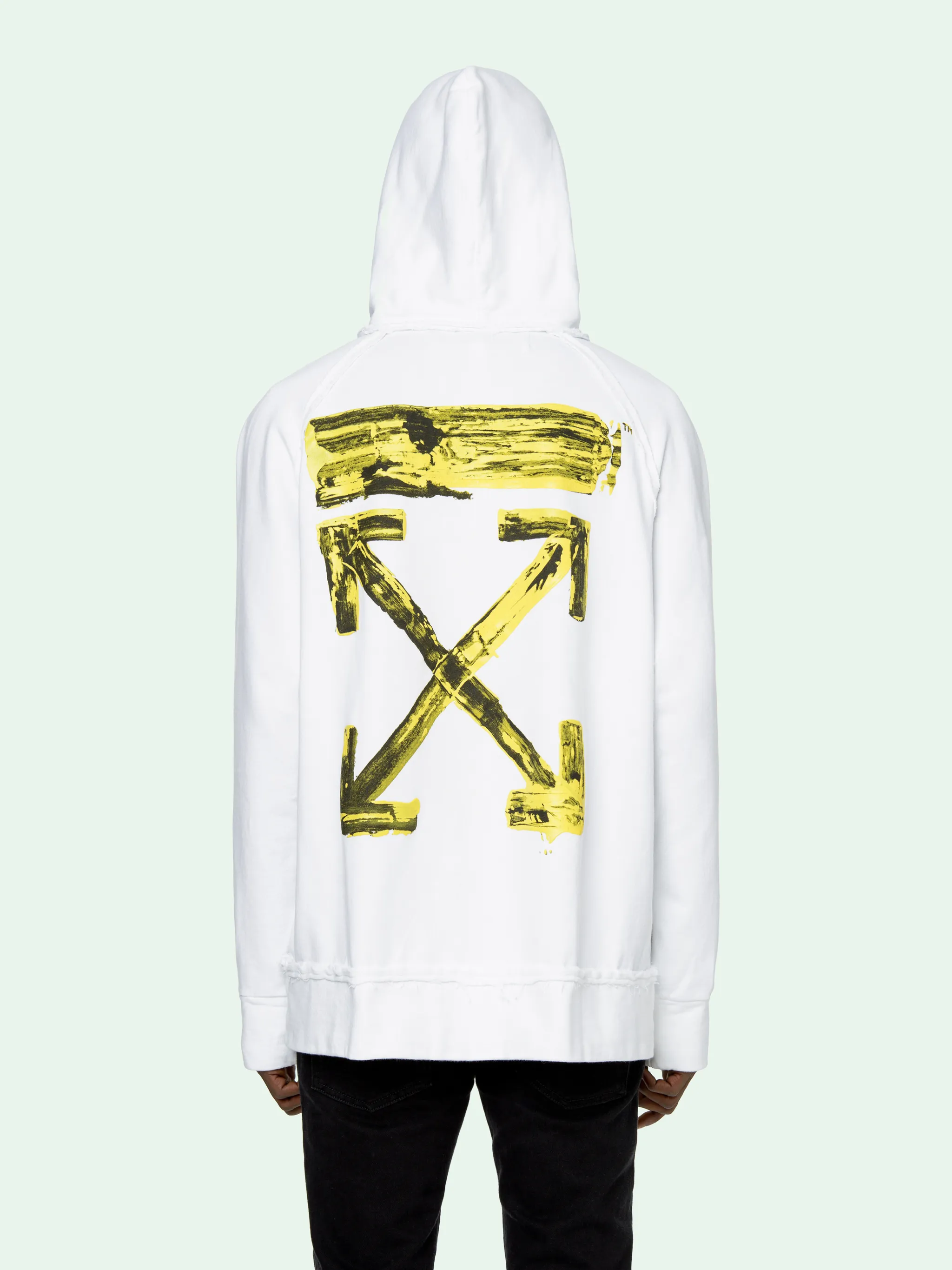ACRYLIC ARROWS OVERSIZE HOODIE - Off