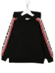 الصورة 1 من Msgm Kids كنزة بشريط مزين بشعار وغطاء رأس