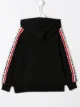 الصورة 2 من Msgm Kids كنزة بشريط مزين بشعار وغطاء رأس