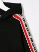 Msgm Kids كنزة بشريط مزين بشعار وغطاء رأس