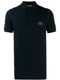 Dolce & Gabbana logo-tag piqué polo shirt - Blue